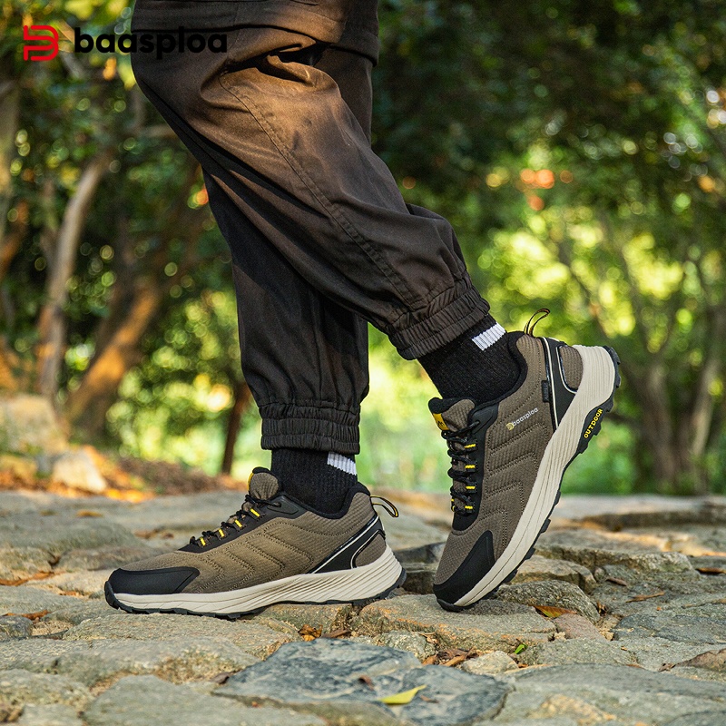 Climbing Shoe Beginner - Buty trekkingowe męskie marki Baasploa, wysokiej