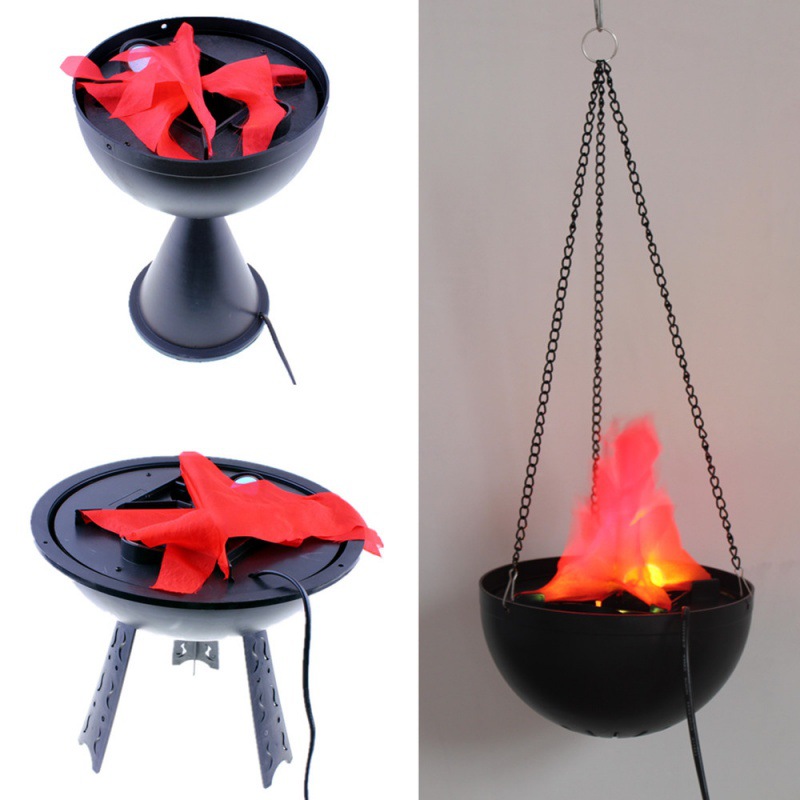 Head Racket Boom - Lampa 3D z efektem płomienia, symulacja
