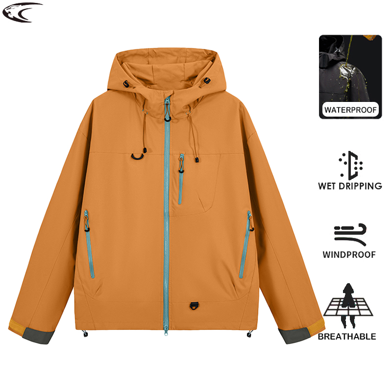 Outdoor Sport Windbreaker - Kurtka trekkingowa LNGXO męska damska wodoodporna