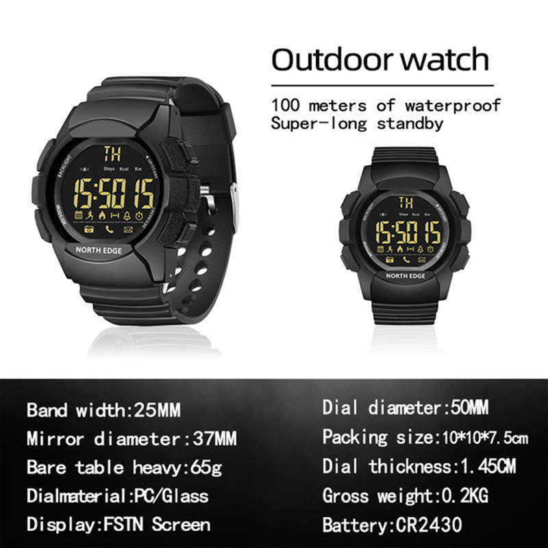 NORTH EDGE AK 100M Wodoodporny – Outdoor Sport Smart Watch recenzja i cena
