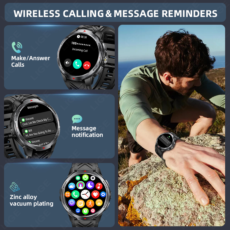 LIGE Nowe Smartwatche Męskie z – Outdoor Sport News recenzja i cena