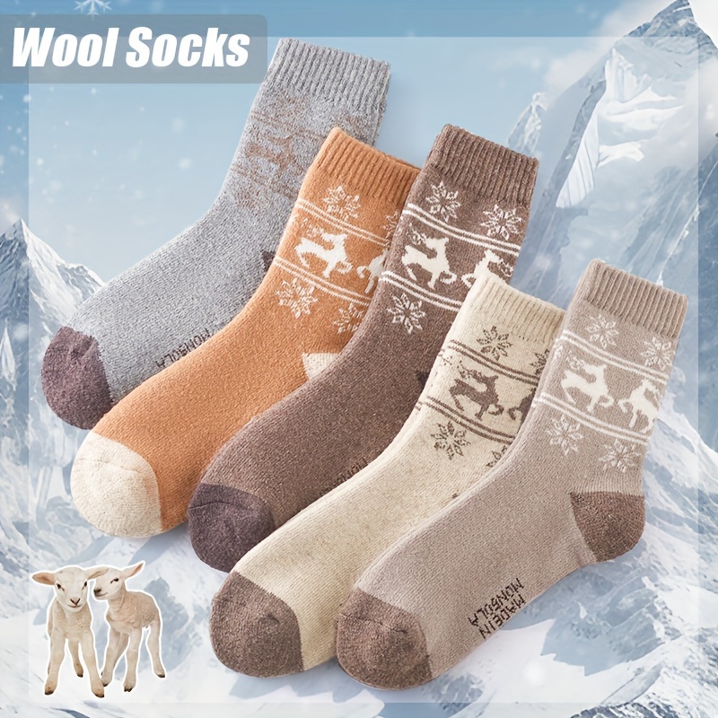 5Pairs Winter Thicken Wool Soc – Outdoor Sport Hose recenzja i cena